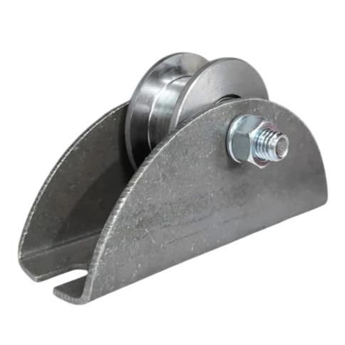 Ролик d65 мм Р3612 на большой платформе под трубу 3/4 d25 мм, металл фото 1