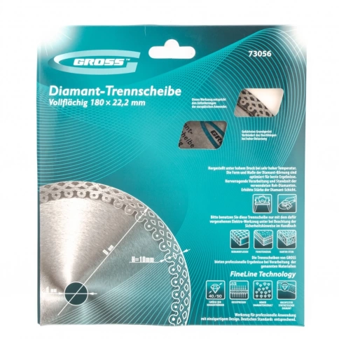 Диск алмазный тонкий сплошной мокрое резание Jaguar, Gross фото 8