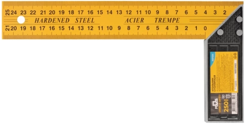 Угольник столярный, двусторонняя шкала, фото 1