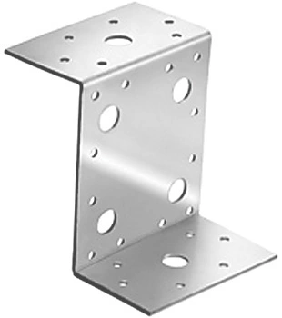 Крепежный Z-образный уголок 35х70х55 мм KUZ, оцинкованный фото 1