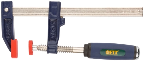 Струбцина тип F усиленная, мягкая ручка фото 1