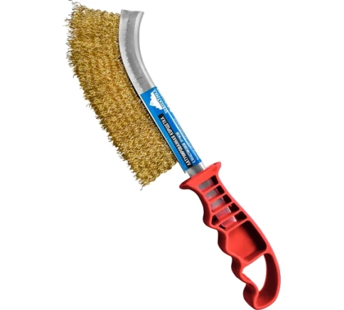 Щетка по металлу с пластмас. ручкой фото 1