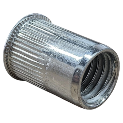 Заклепка с внутренней резьбой, уменьшенный бортик М6х1,0х16 мм, белый цинк фото 2