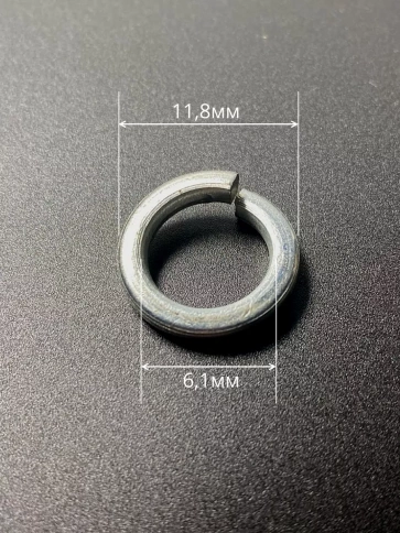 Шайба гровер пружинная нержавеющая М6 DIN127 фото 2