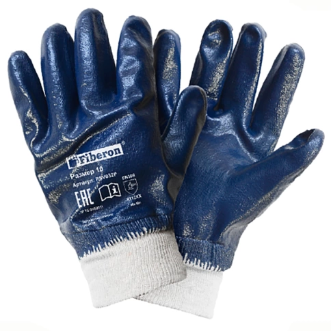 Перчатки Стойкость к загрязнениям Монолит хлопок полиэстер, нитрил. покрыт.10(ХL), PSV032P, Fiberon фото 1