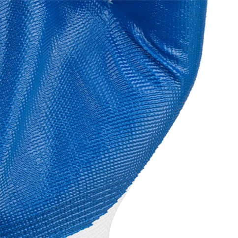 Перчатки полиэфирные с синим нитрильным покрытием, 15 класс вязки, размер L, Сибртех фото 2