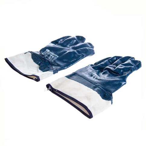 Перчатки трикотажные с обливом из бутадиен-нитрильного каучука, крага, размер L, Сибртех фото 1