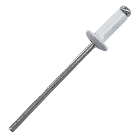 Заклепка вытяжная комбинированная 3,2х8 мм RAL9003 белый  фото 1