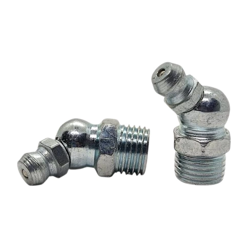 Пресс-масленка М8х1 DIN 71412 H2 угловая 45° оцинкованная, 500 шт. фото 1