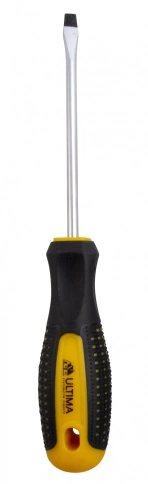 Отвертка Ultima SL5x150 мм, CrV, двухкомпонентная рукоятка anti slip фото 1