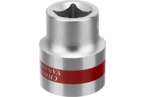 Головка торцевая хромированная 6-гранная 23 мм CrV под квадрат 1/2 Matrix фото 1