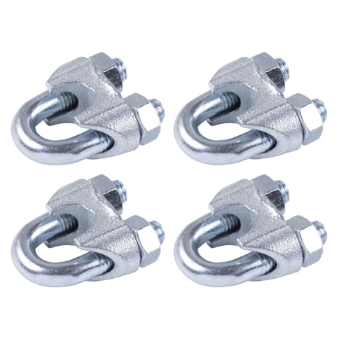 Трос стальной 6/8 с зажимами (4 шт.) ОЦ в оплетке, 40 м. фото 3