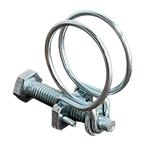 Хомут проволочный 89 мм steel wire clamp, оцинкованный фото 2