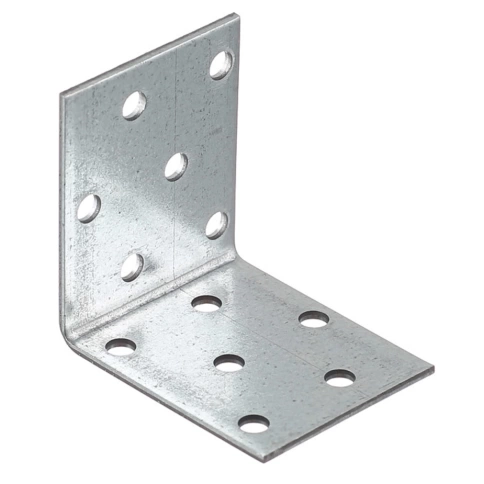 Крепежный равносторонний уголок 40х40х40 мм, оцинкованный фото 1