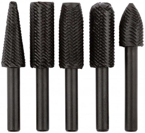 Шарошки стальные по металлу, 5 шт. фото 1