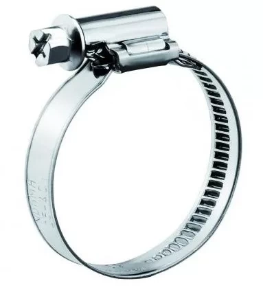 Хомут стяжка червячный 12-22/9 W2  нержавейка, 5 шт. фото 4