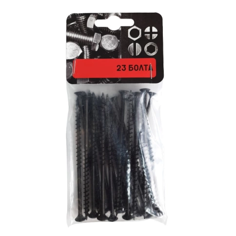 Саморез по гипсокартону 4,8х89 мм, крупная резьба, фосфатированны, 30 шт. фото 1