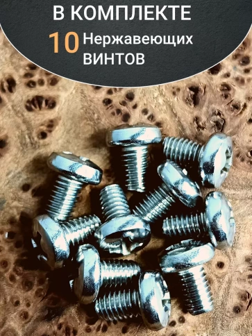 Винт нержавеющий 6х10 мм РН DIN7985 , 10 шт. фото 4