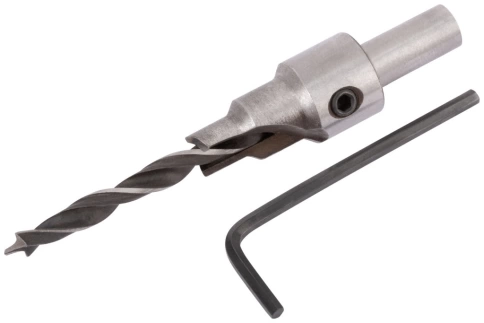 Сверло для меб.стяжек 5 мм с зенкером 9.5 мм для стяжки 7х50 фото 1