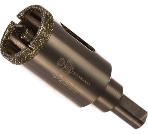 Коронка по керамике и кафелю, алмазная с центрир.сверлом 25 мм  фото 2