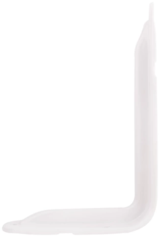 Уголок-кронштейн 160х250 мм (1,0 мм) усиленный белый фото 2