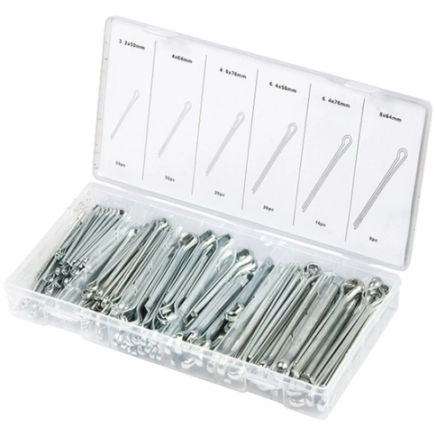 Шплинты в ассорт. S головки x L:3.2х50;4х64;4.8х76;6.4х50;6.4х76;8х64 мм Сибртех фото 2