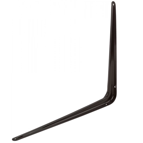 Уголок-кронштейн 125х150 мм (0,7 мм) коричневый фото 1