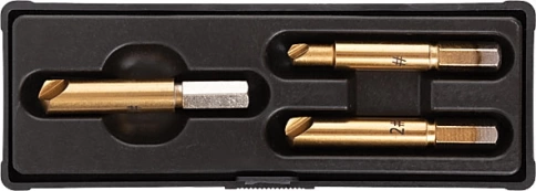 Набор экстракторов Профи. быстрорежущая HSS сталь. 3 шт. фото 1