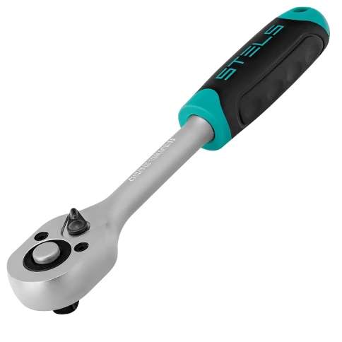 Ключ-трещотка с быстрым сбросом 3/8 CrV 72 зуба Stels  фото 1