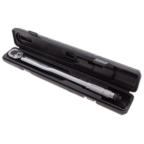 Ключ динамометрический хромированная 42-210Нм 1/2" CrV Matrix фото 1