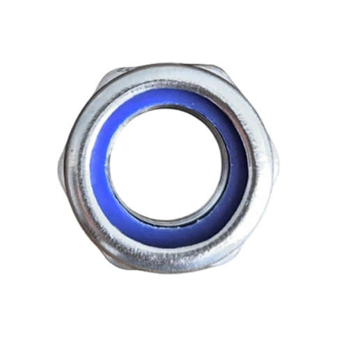 Гайка с полимерн. вставкой DIN985 (к.п.8 шаг резьбы 1 оцинкованная) фото 7