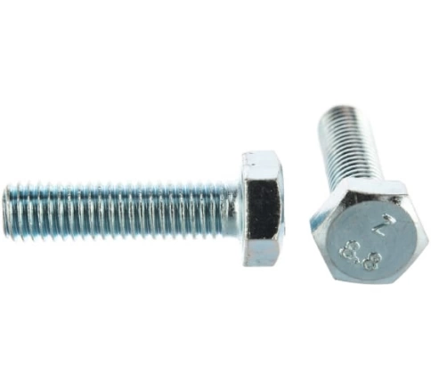 Болт 6х100 мм полная резьба ОЦ DIN933 к.п.8.8 (20 шт.) фото 1