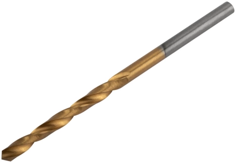 Сверло по металлу HSS 4,0 мм титановое покрытие в блистере 2 шт. фото 1