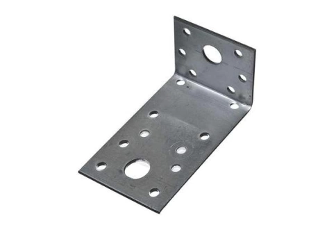 Крепежный ассиметричный уголок 105х35х55 мм, оцинкованный фото 1