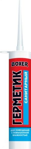 Герметик силикон.санитарный бел. Boxer S, 260 мл фото 1