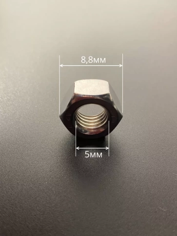 Гайка Нержавеющая М5 DIN 934 А2 шестигранная 10 шт фото 4