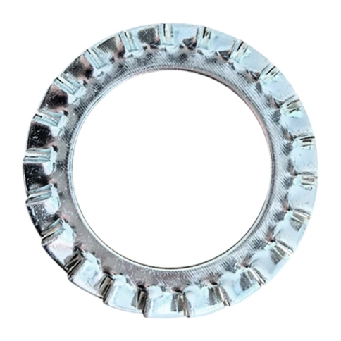 Шайба зубчатая М6 DIN 6798 тип А, оцинкованная фото 2