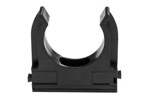 Крепеж клипса для трубы d 16 черная , 20 шт. фото 1