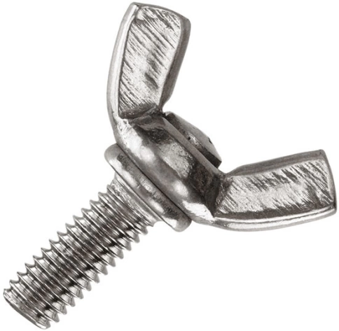 Винт-барашек М4х10 мм , нержавеющая сталь DIN 316 (5 шт.) фото 6