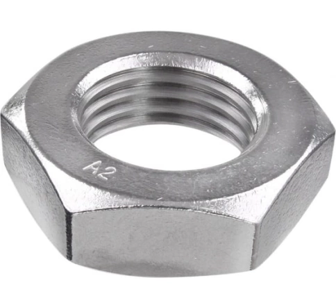 Гайка М6 шестигранная низкая нержавеющая DIN 439 , 10 шт. фото 1