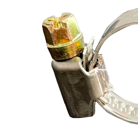 Хомут червячный 12-18/9 мм, оцинкованная сталь W1 фото 2