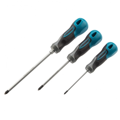 Набор отверток с трехкомпонентными рукоятками PH 3 шт S2 фото 1