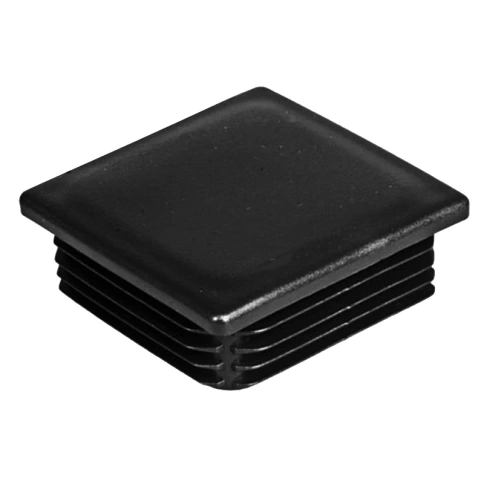 Заглушка для труб квадратная 100х100 мм, черная фото 1