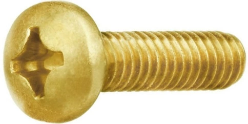 Винт 2,5х8  латунный с полукруглой гол. DIN7985,10 шт фото 5
