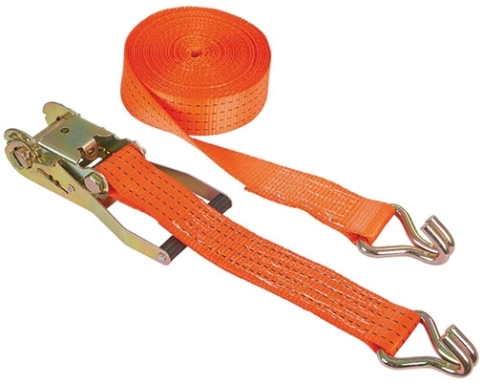 Ремень для крепления груза, храповый механизм 135 мм, лента 38 мм х 8 м, 1500/3000 кг фото 1