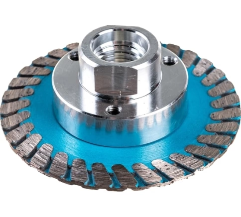 Диск алмазный турбо с фланцем hot press 65х14/10 мм фото 1
