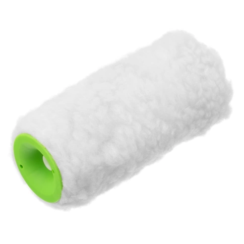 Валик сменный натур. мех d-48 мм d руч. 6 мм ворс 12 мм 150 мм Сибртех фото 1