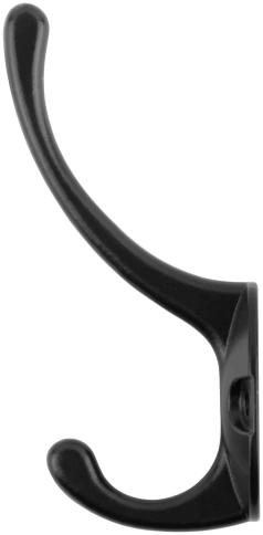Крючок-вешалка двойной черный  фото 3