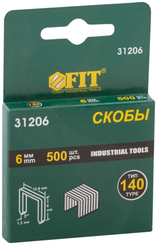 Скобы для степлера закален,прямоуг. 10,6 х (широк.тип 140) 500 шт фото 4