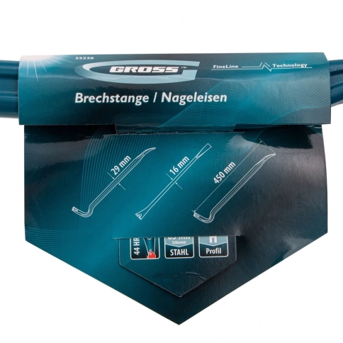 Лом-гвоздодер двутавровый профиль 450х29х16 мм Gross фото 6